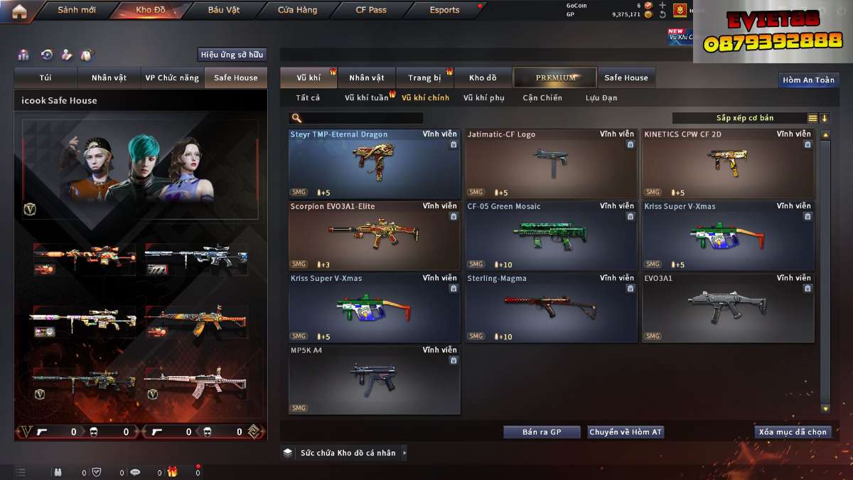 shop acc cf uy tin gia re